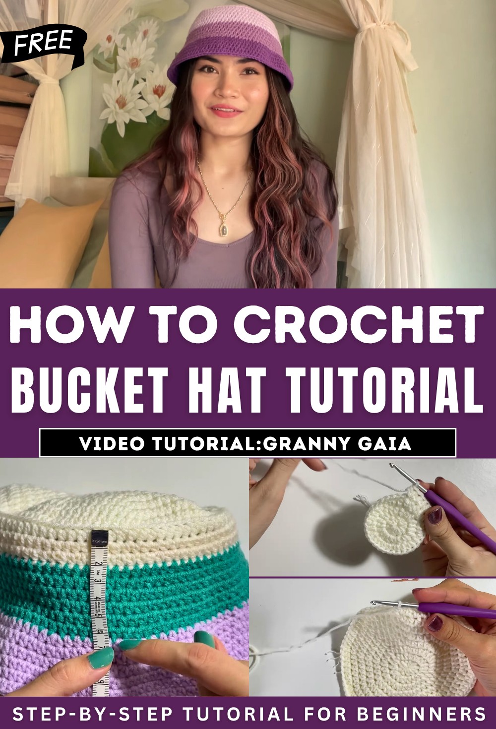 Crochet Bucket Hat Tutorial