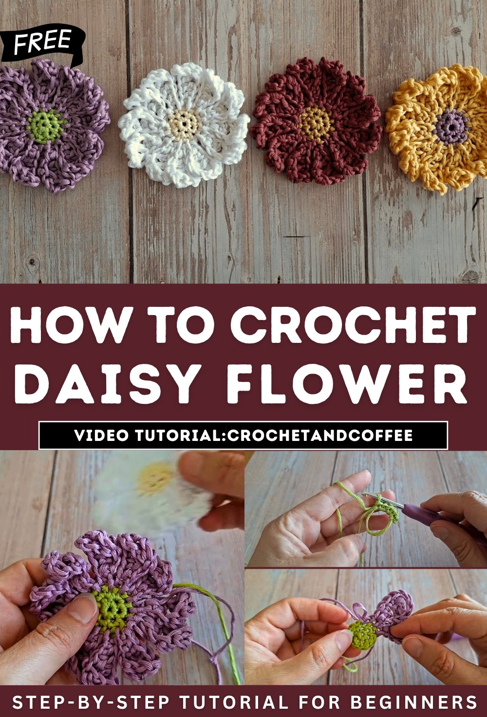 Crochet Daisy Flower