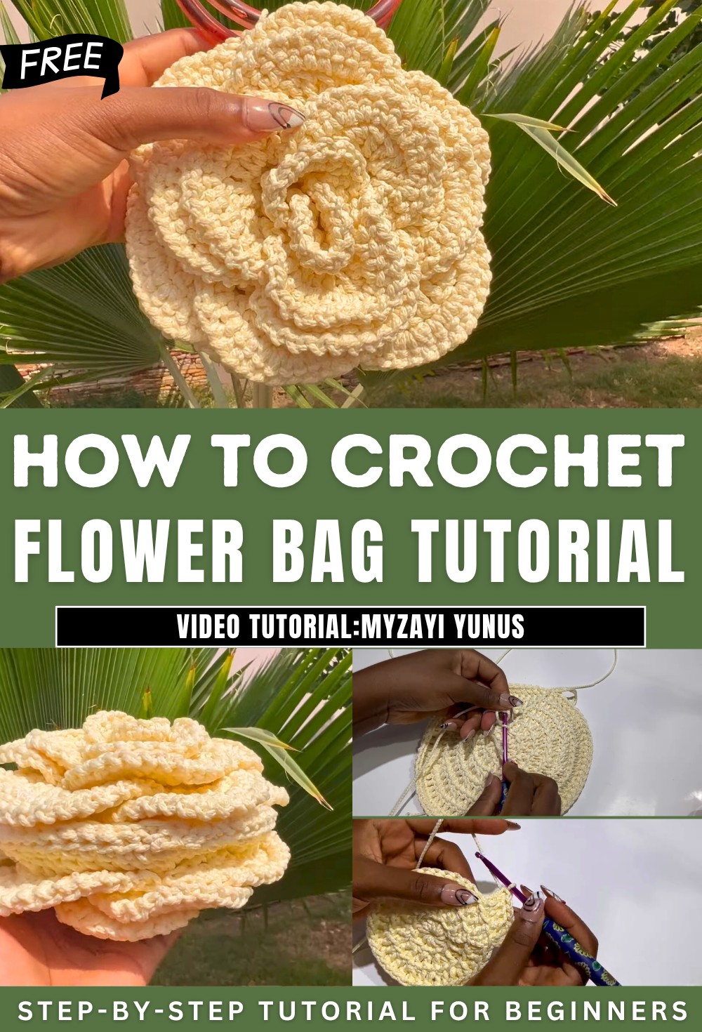 Crochet Flower Bag Tutorial