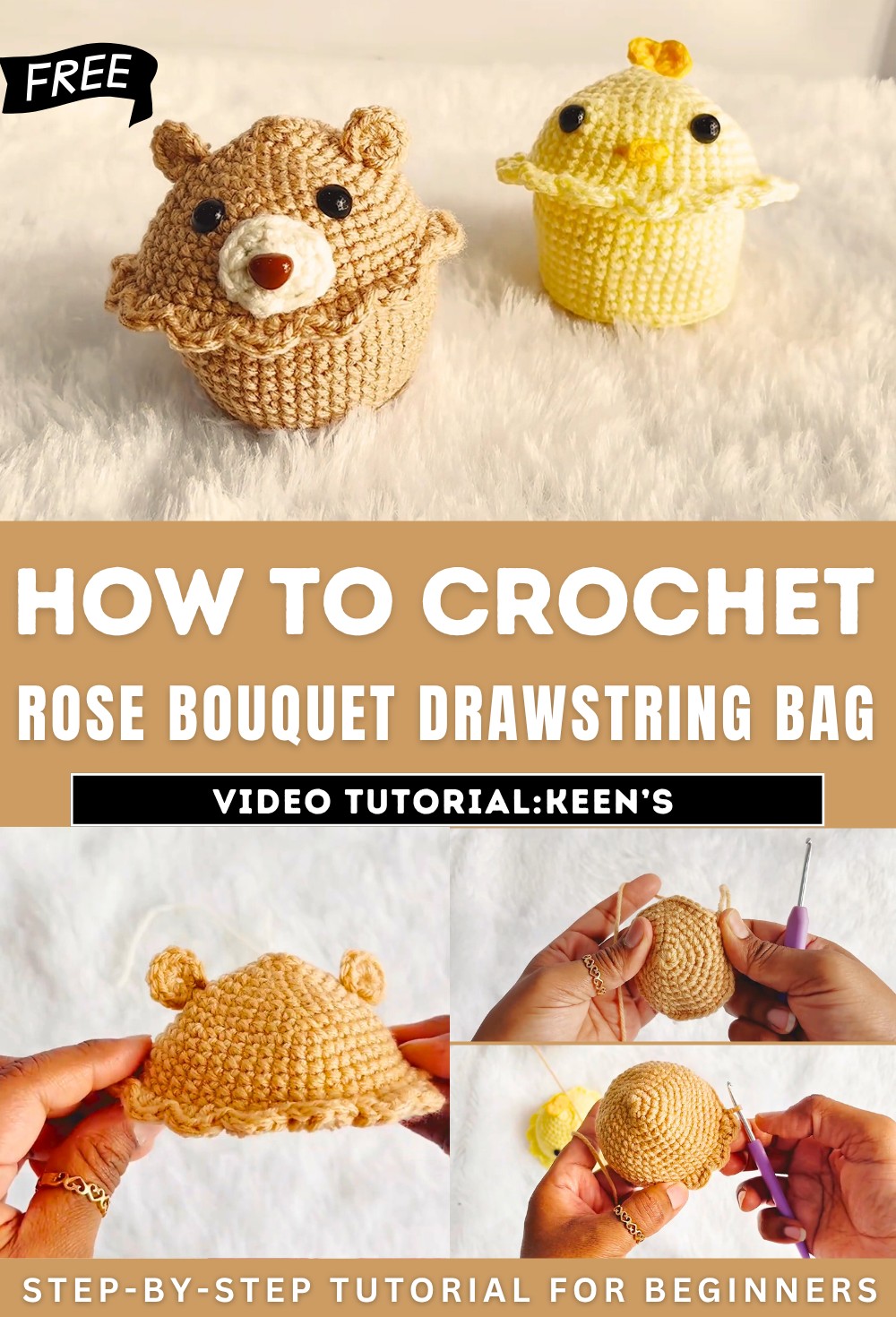 Crochet Mini Storage Basket Tutorial
