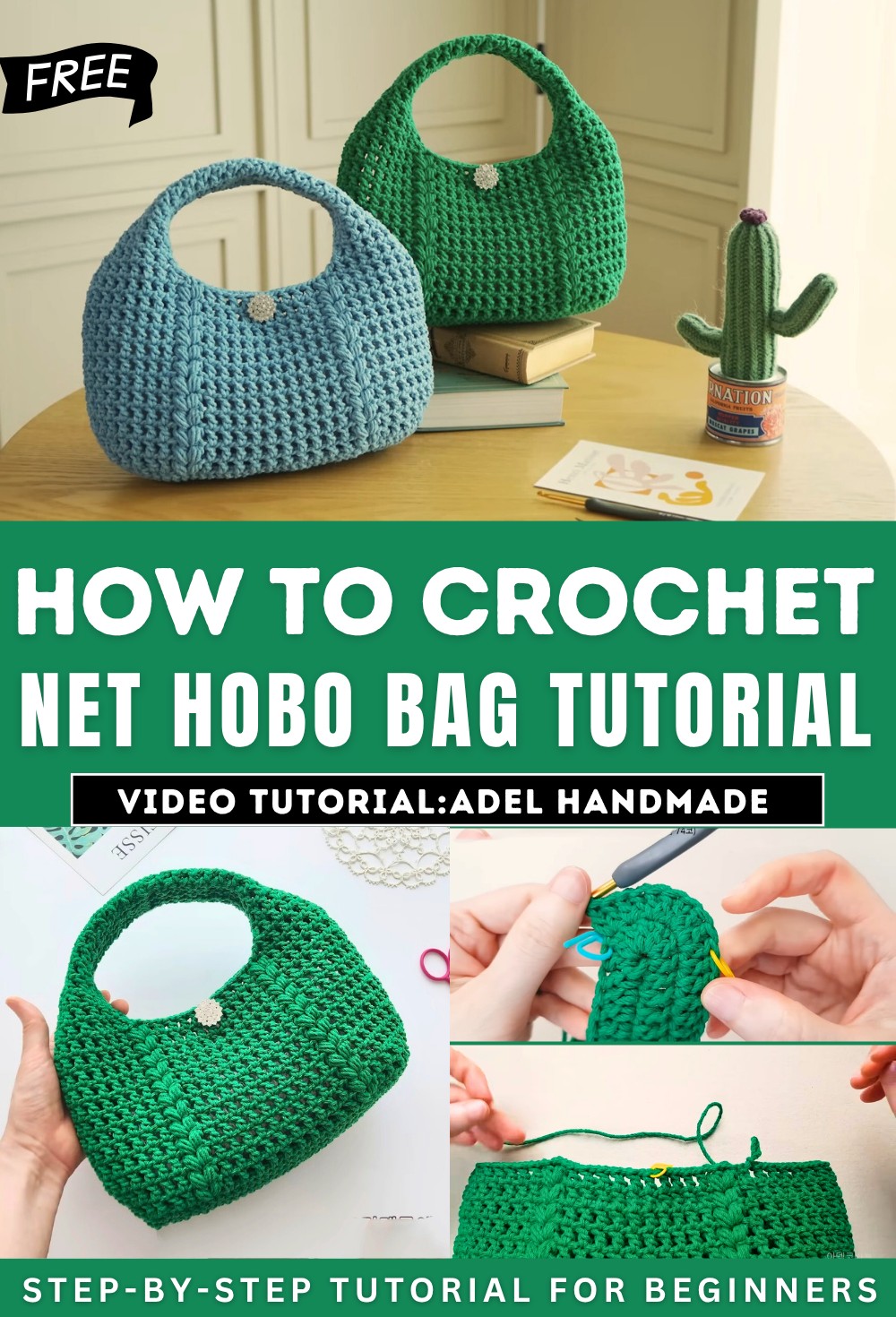 Crochet Net Hobo Bag Tutorial