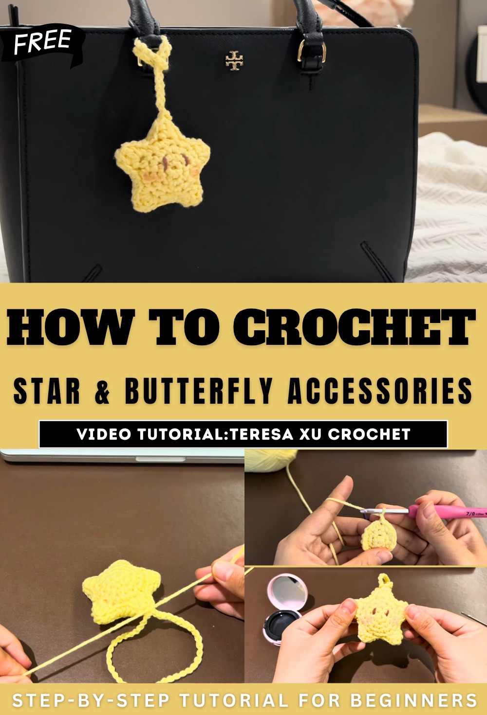 Crochet Star & Butterfly Accessories