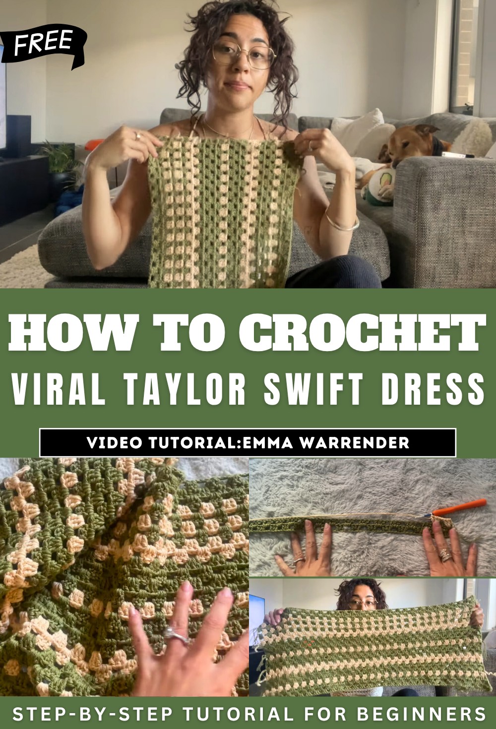 Crochet Viral Taylor Swift Dress Tutorial