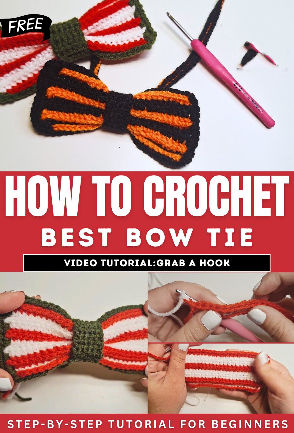 How to Crochet Bow Tie