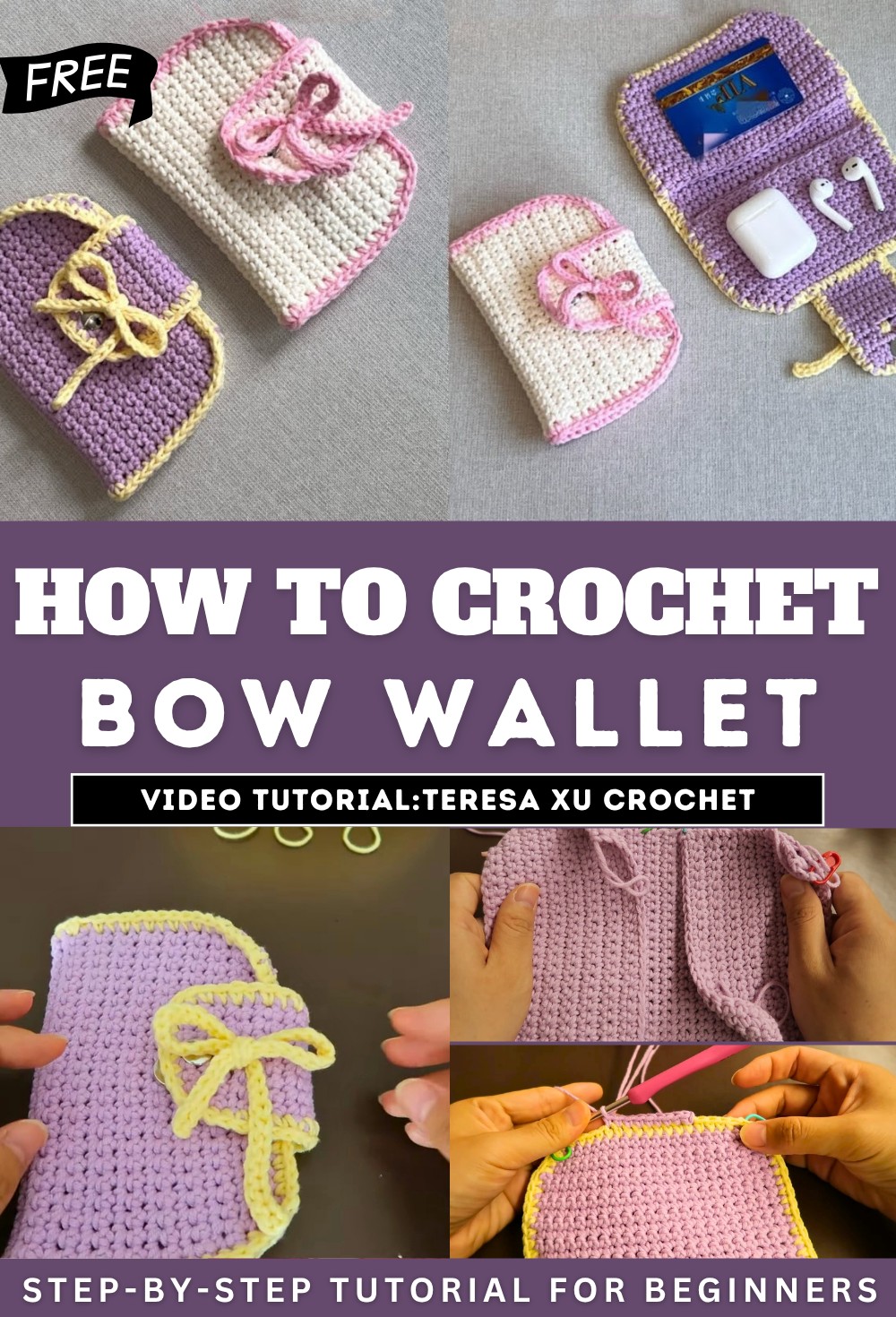 How to Crochet Bow Wallet