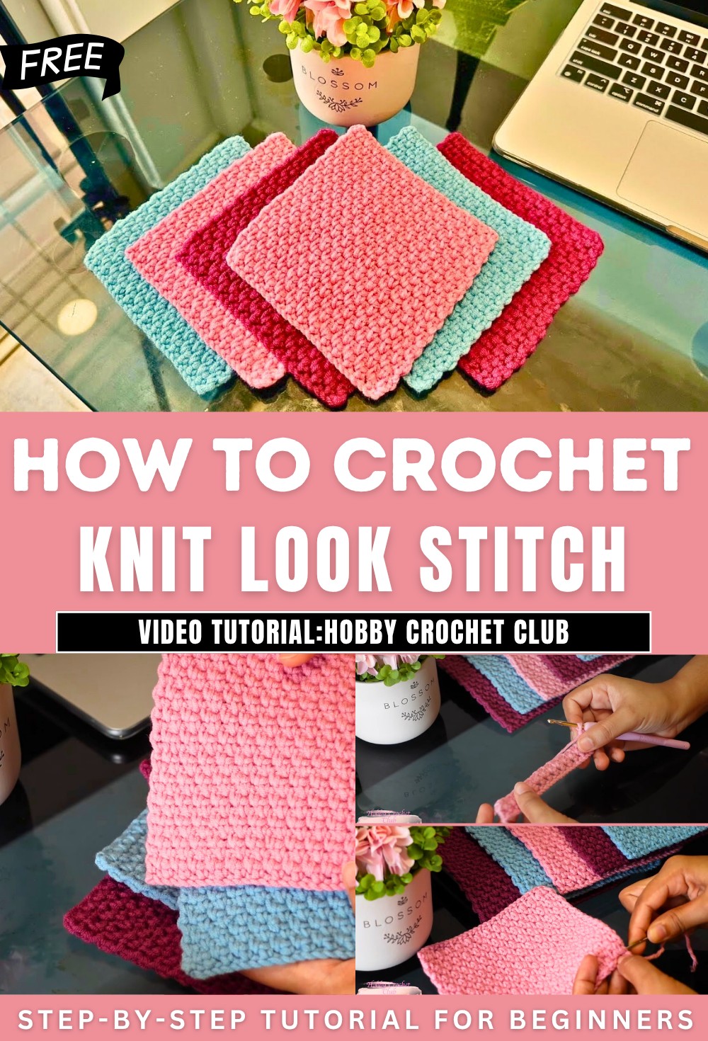 How to Crochet Knit Look Stitch