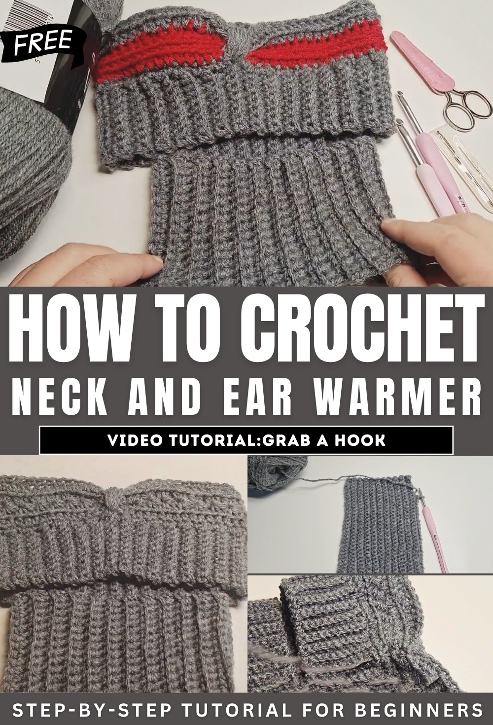 How to Crochet Neck and Ear Warmer