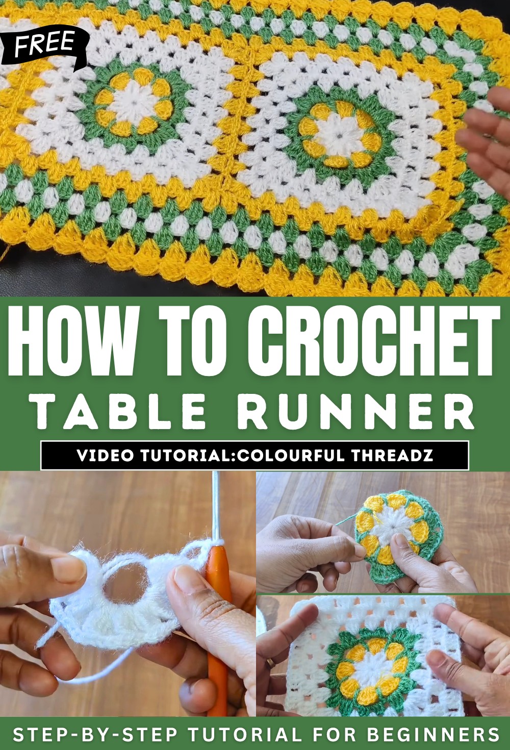 Table Runner Crochet Tutorial