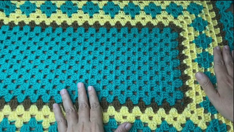 How to Crochet Mosaic Table Runner (Tutorial for Beginners)