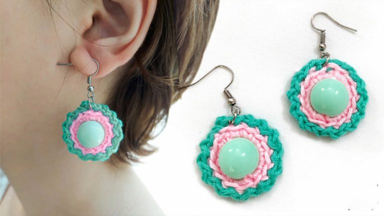 How to Crochet Bead Earrings | Lightweight, Easy to Make