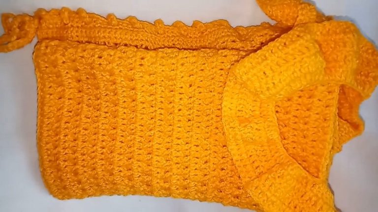 How to Crochet Ruffle Crop Top for Beginners