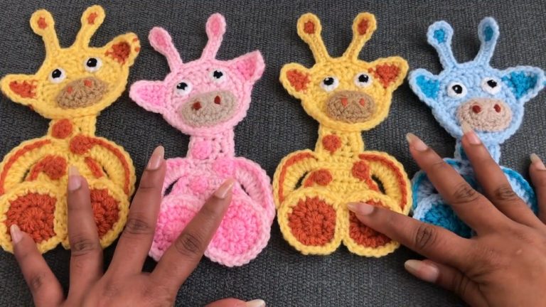 How To Crochet Giraffe Applique for Beginners