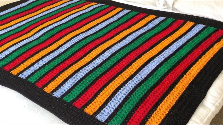 How to Crochet Blanket Retro Style For Teenagers