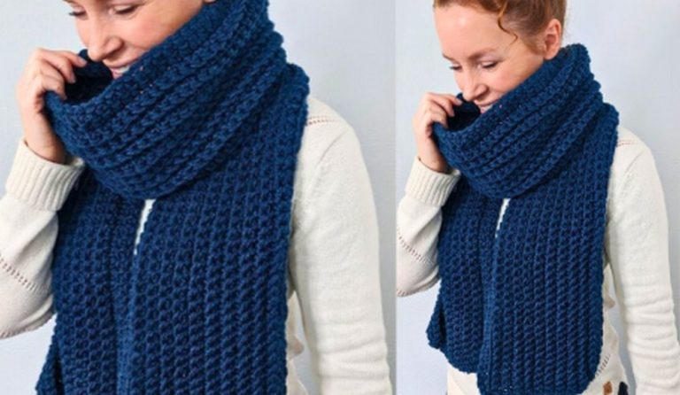 How To Crochet a Super Scarf For Beginners