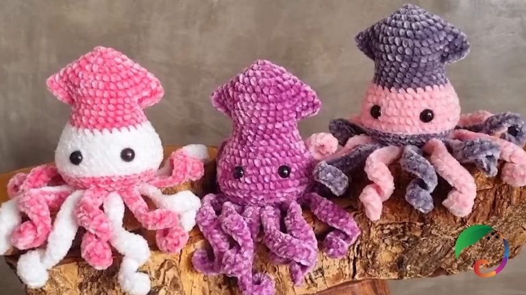 How to Crochet Easy and Quick NO SEW Plush Octopus