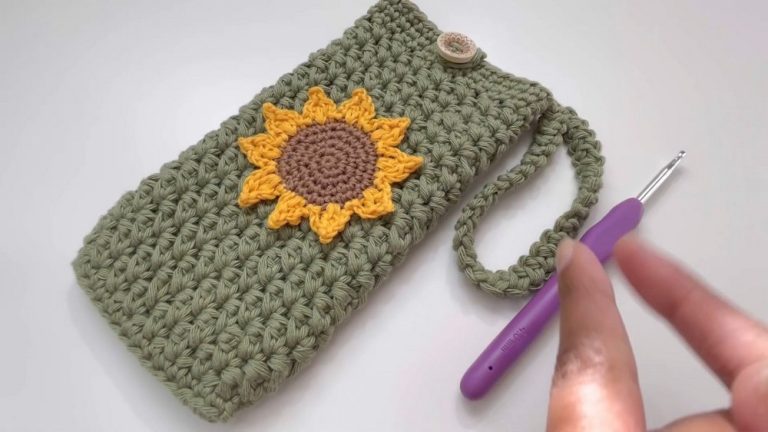 How to Crochet Suzette Stitch Phone Case for Summer