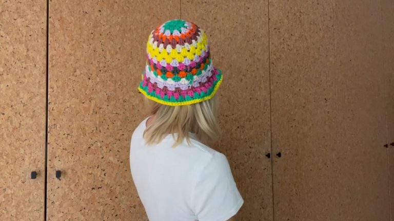 How to Crochet Granny Stitch Bucket Hat for Ladies