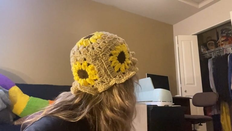 How to Crochet Sunflower Summer Hat for Beginners