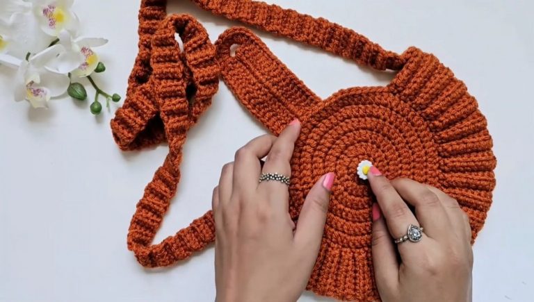 How to Crochet Crossbody Shoulder Bag Tutorial for Beginners