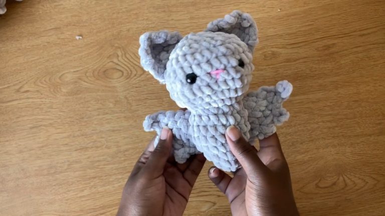 How to Crochet Bat Plushie Tutorial For Halloween, Markets, and Fall