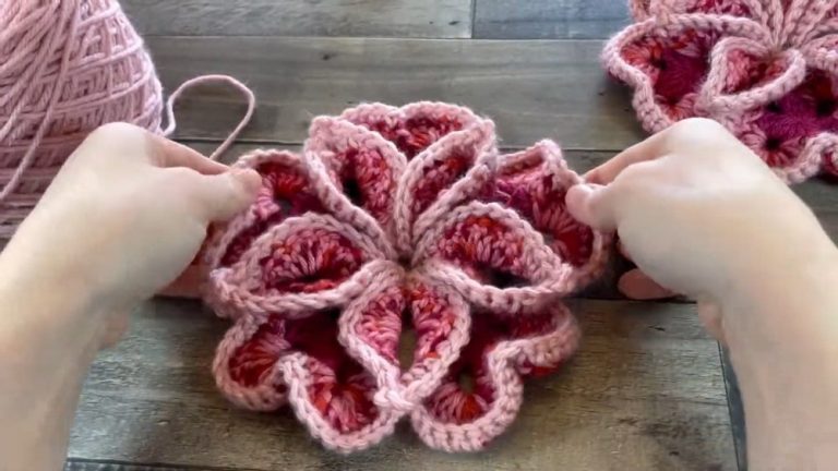 How to Crochet Granny Square Flower for Spring