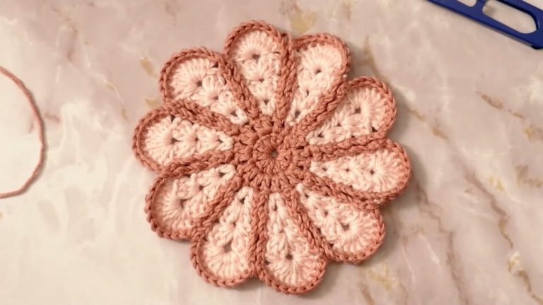 How To Crochet Flower Tutorial For Beginners