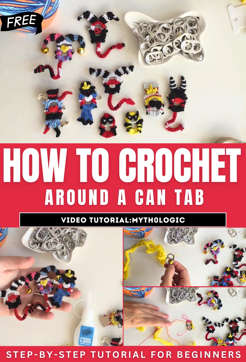 How To Crochet Around A Can Tab