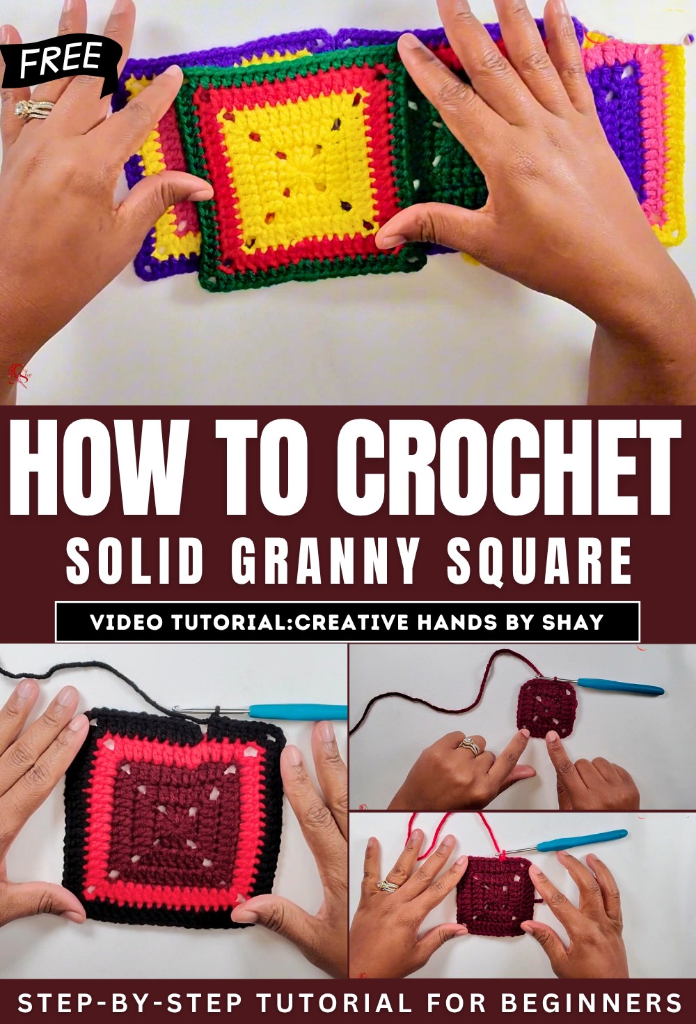 How To Make A Solid Granny Square