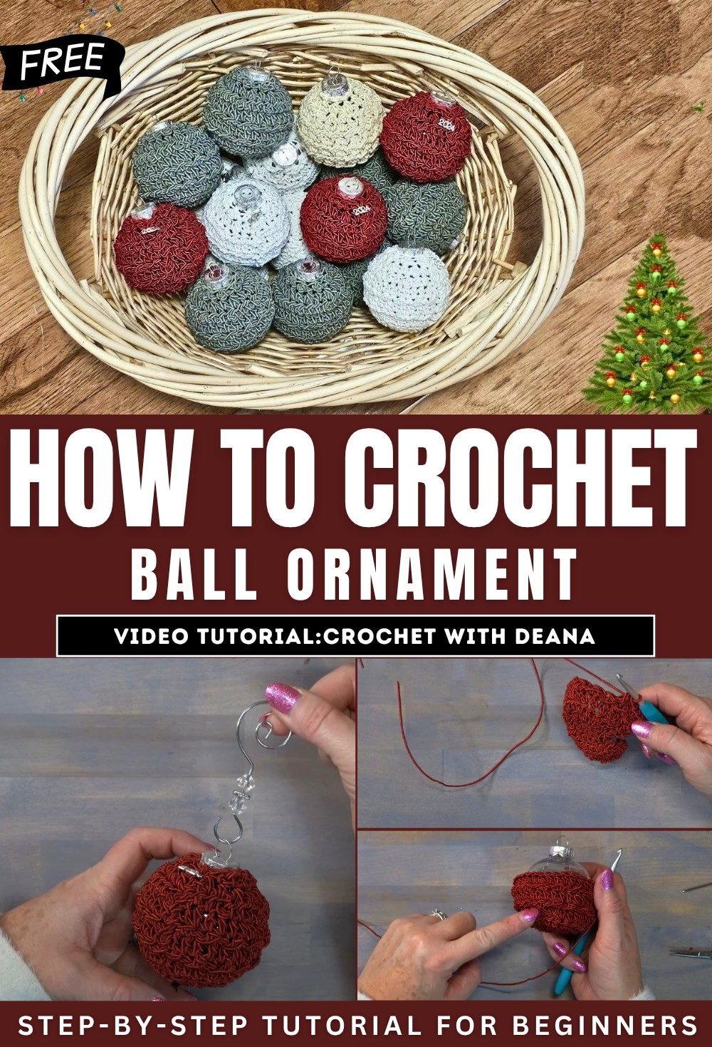 How to Crochet Ball Ornament