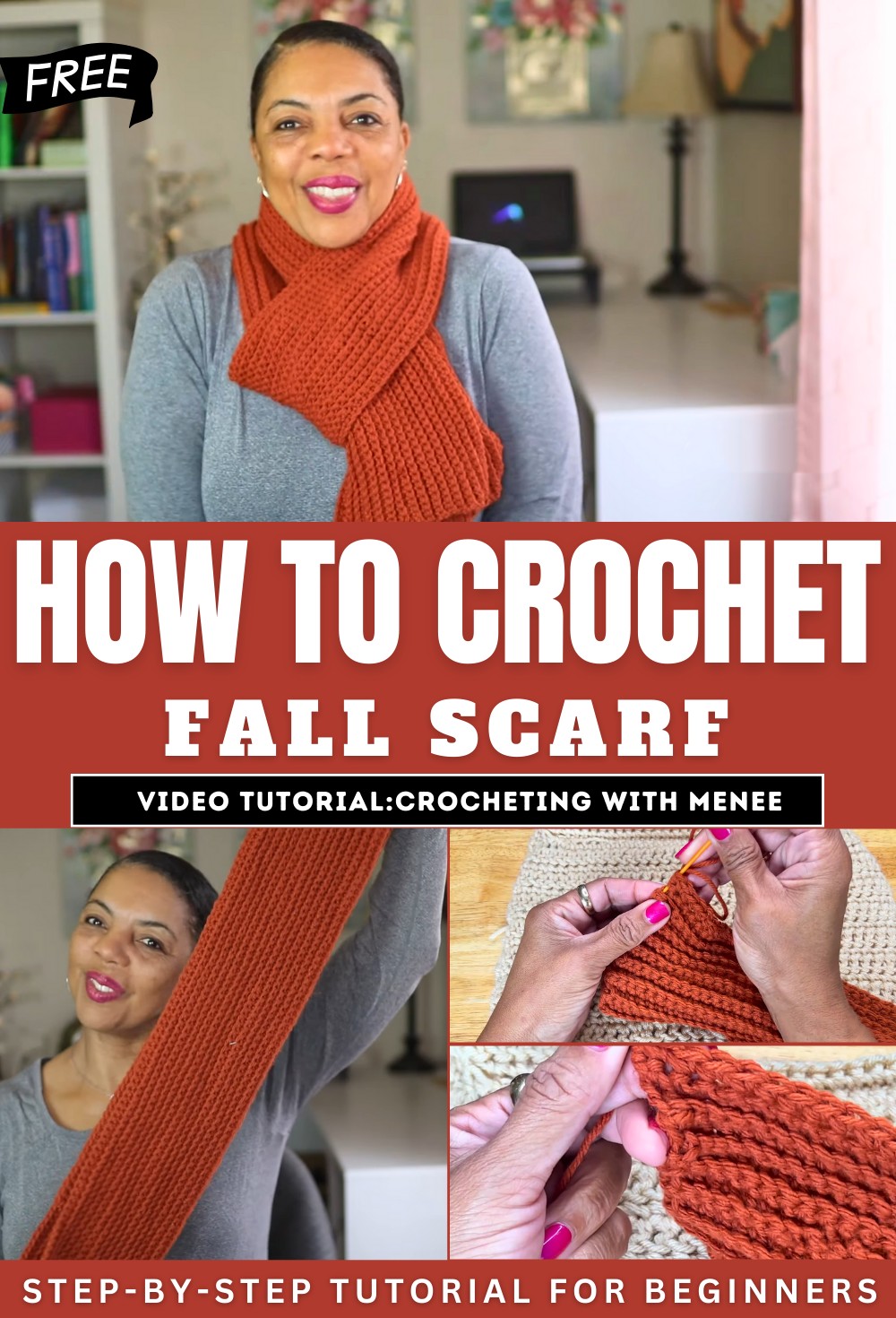 How to Crochet Beginner-Friendly Fall Scarf
