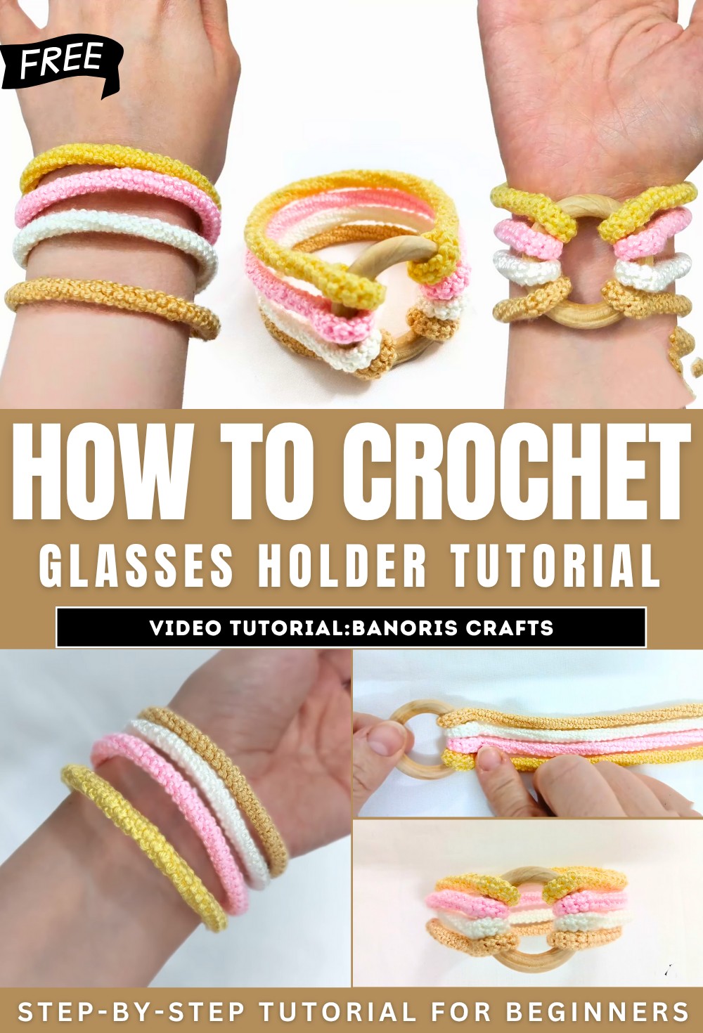How to Crochet Glasses Holder Tutorial