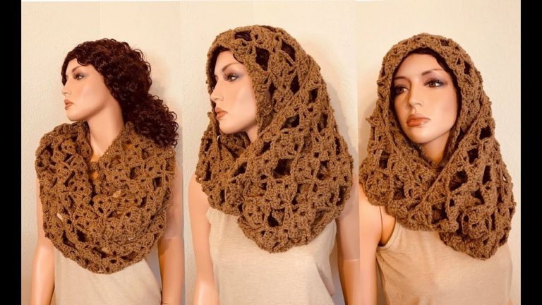 How to Crochet Infinity Scarf Pattern 1