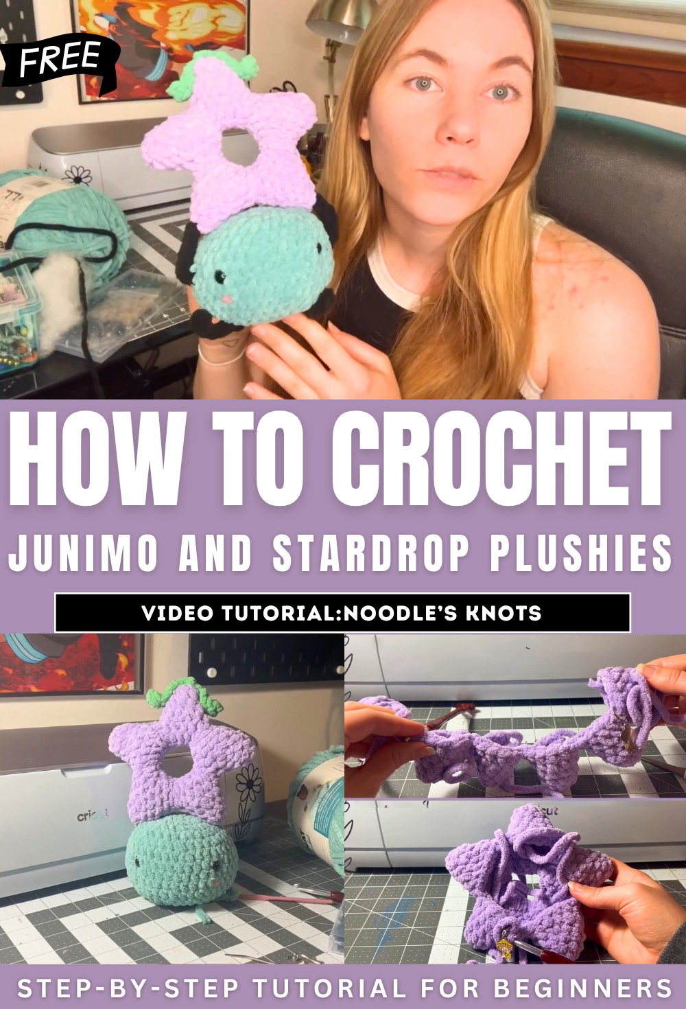 How to Crochet Junimo And Stardrop Plushies
