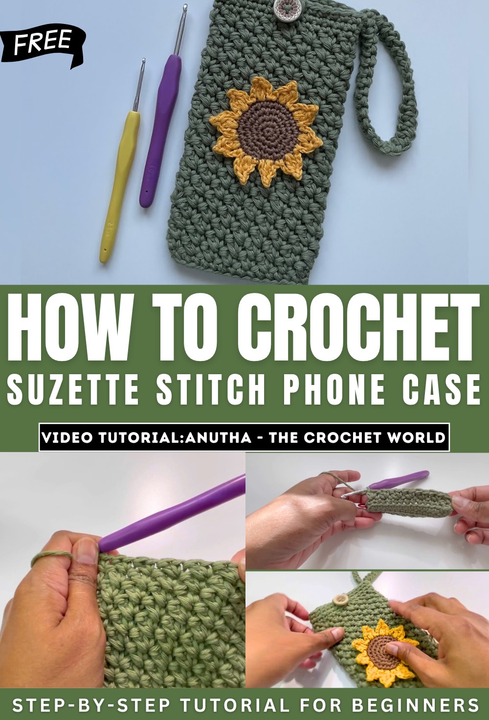 How to Crochet Suzette Stitch Phone Case