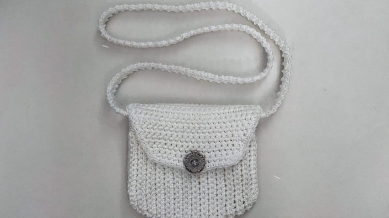 How to Crochet Cord LEFT HAND Purse for Beginners