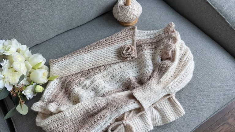 How to Crochet Off-Shoulder Sweater for Ladies