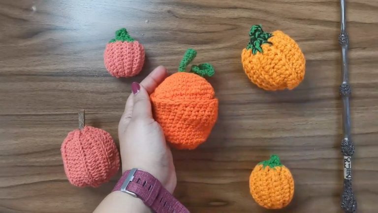 How to Crochet Reversible Pumpkin Doll for Halloween