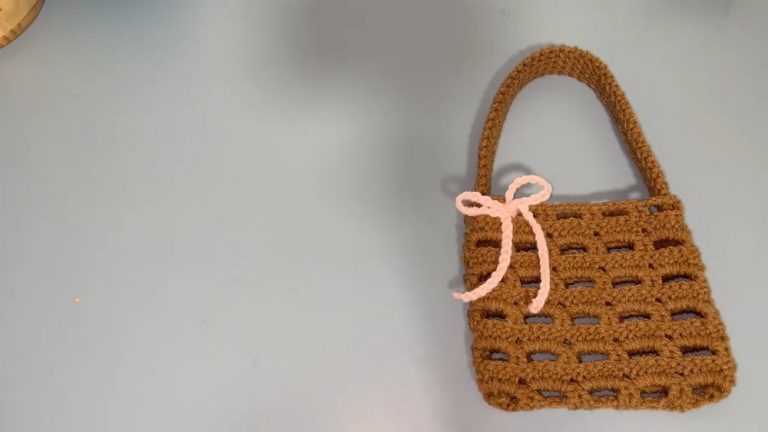 How to Crochet Spring Mesh Tote Bag for Beginners