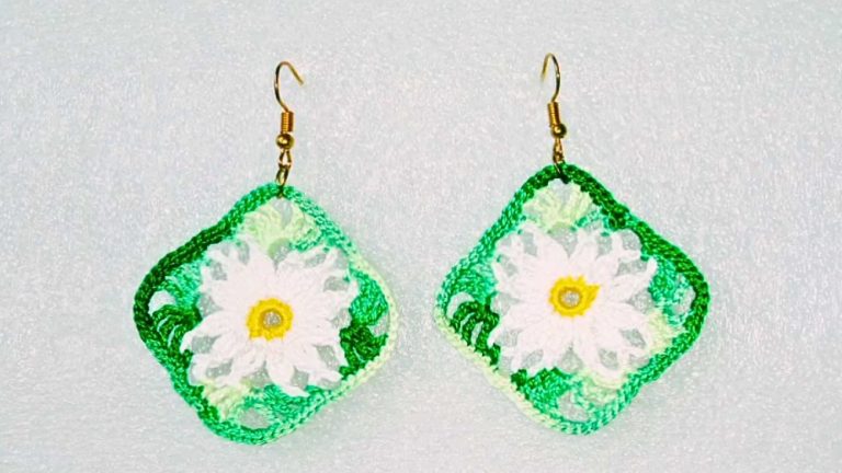 How to Crochet Pair of Earrings Pattern (Beginners Friendly)