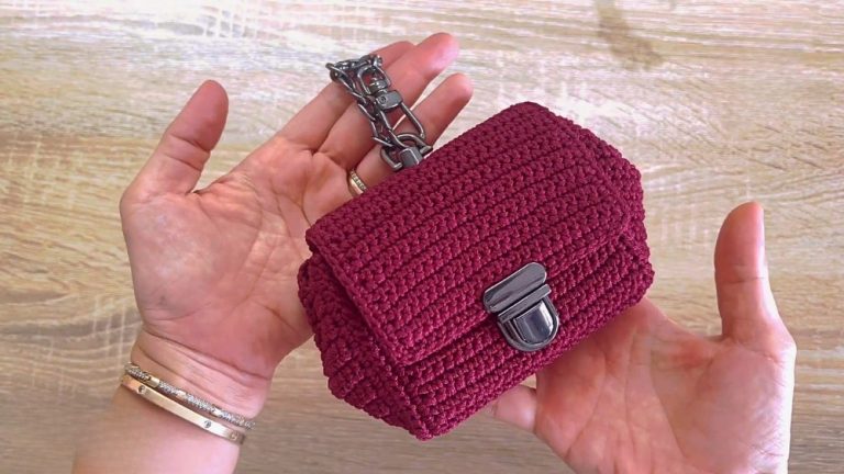 How to Crochet Clutch Wallet Mini Bag for Ladies
