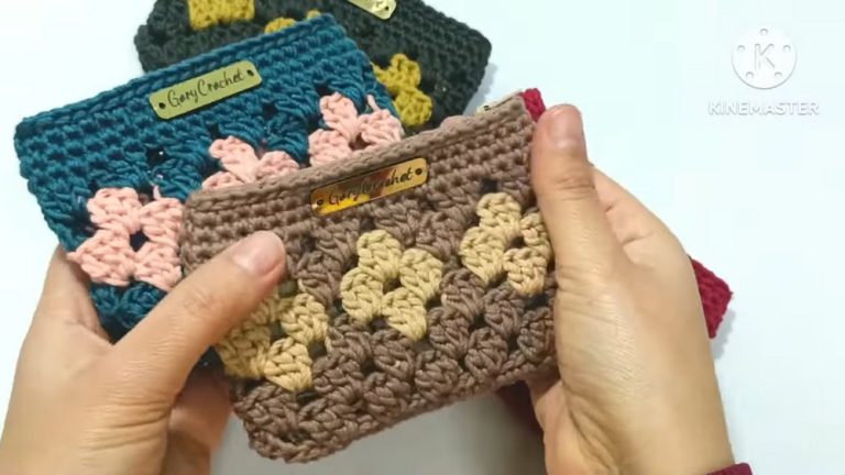How to Crochet Granny Wallet For Beginners