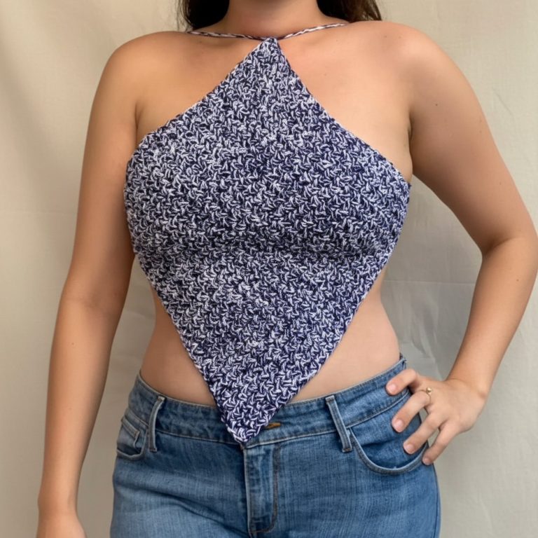 Rustic Crochet Halter Crop Top Pattern That Fits Any Vacation
