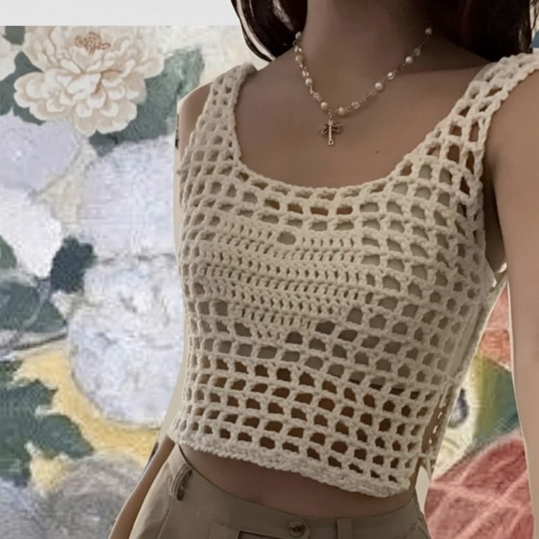 Fresh Crochet Mesh Top Pattern Ideal for Seasonal Fashion