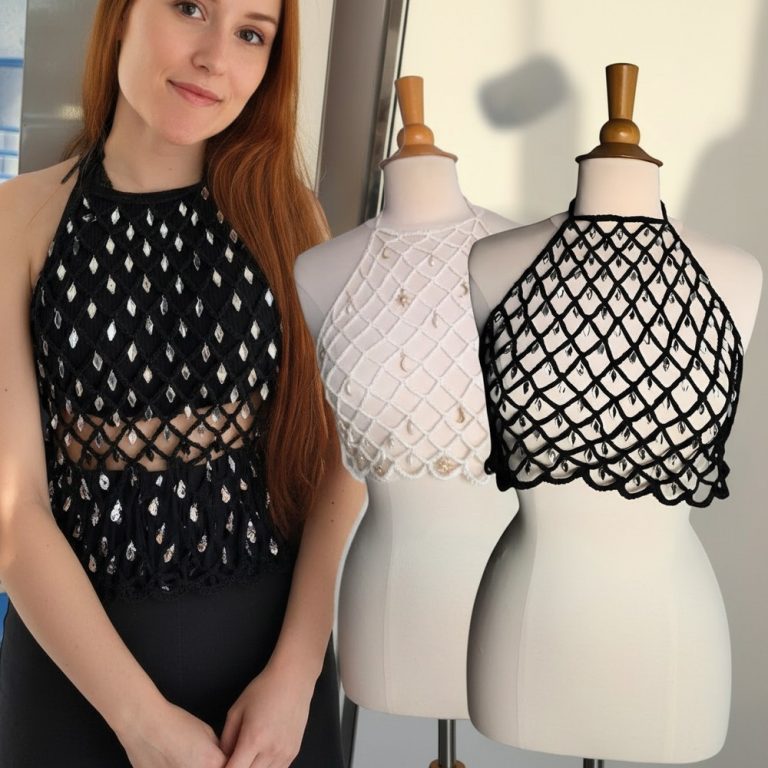Minimalist Free Crochet Mesh Top Pattern for Classic Style