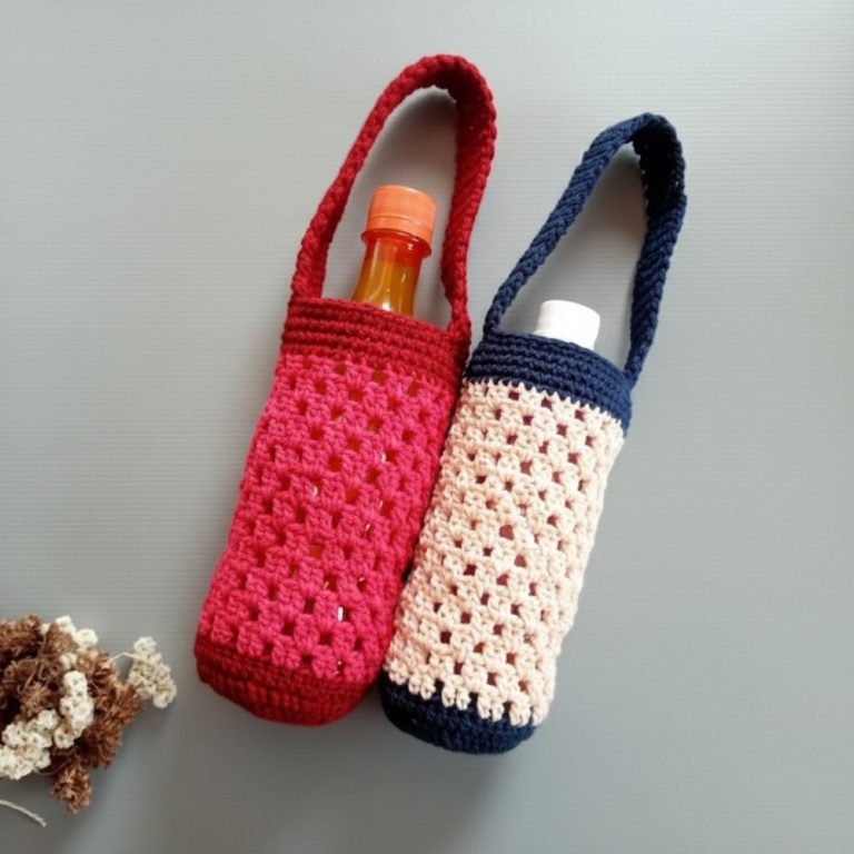 Handy Crochet Bottle Cover Pattern to Keep Drinks Cool