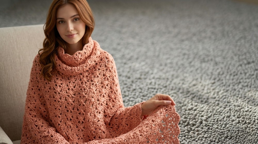 A new crochet shawl with a gorgeous and very easy stitch 2