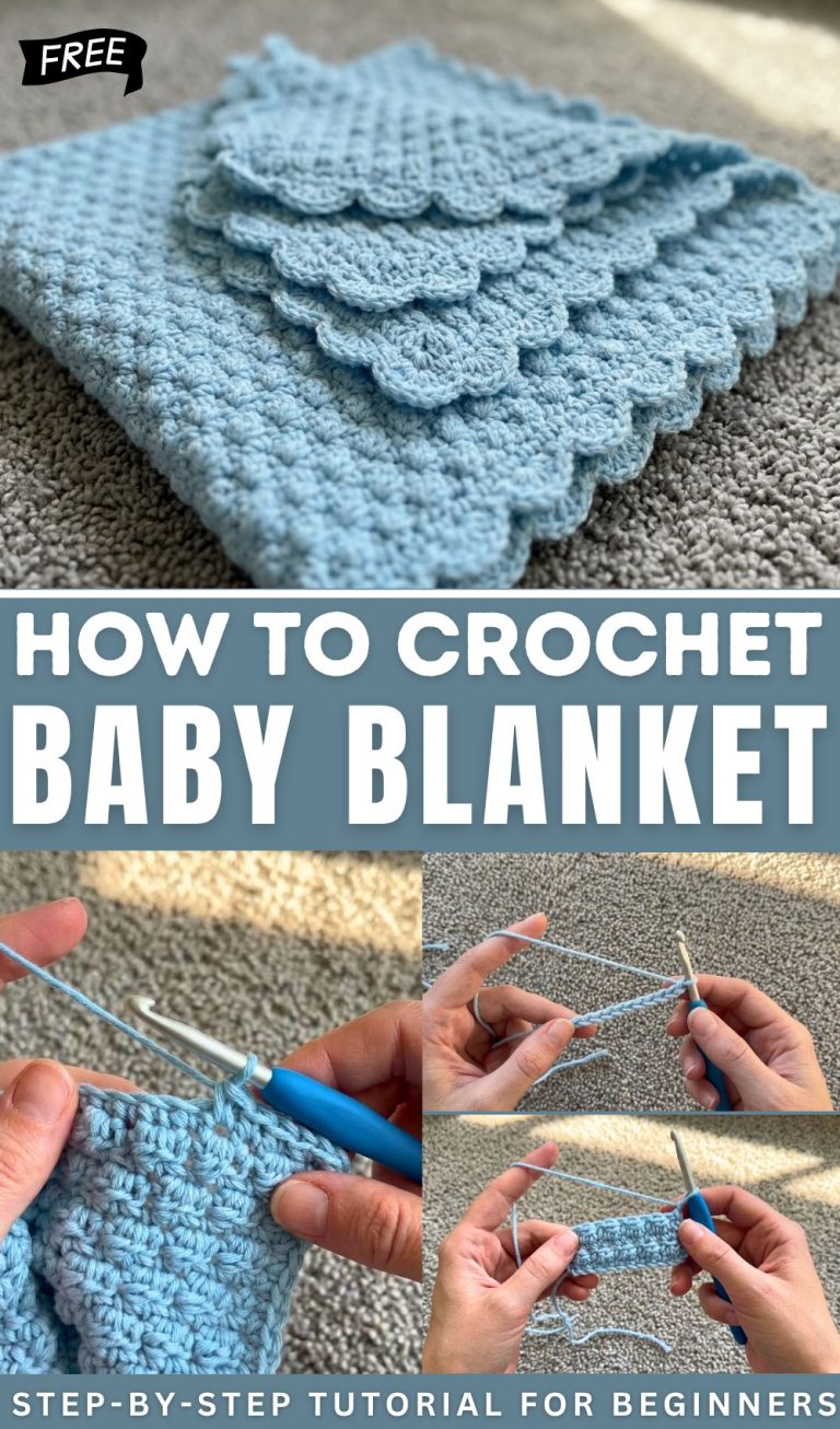 Free Crochet Baby Blanket Pattern for Everyday Cuddles - Red Agape Blog