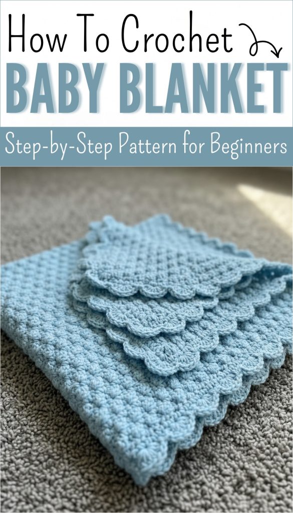 Free Crochet Baby Blanket Pattern for Everyday Cuddles - Red Agape Blog