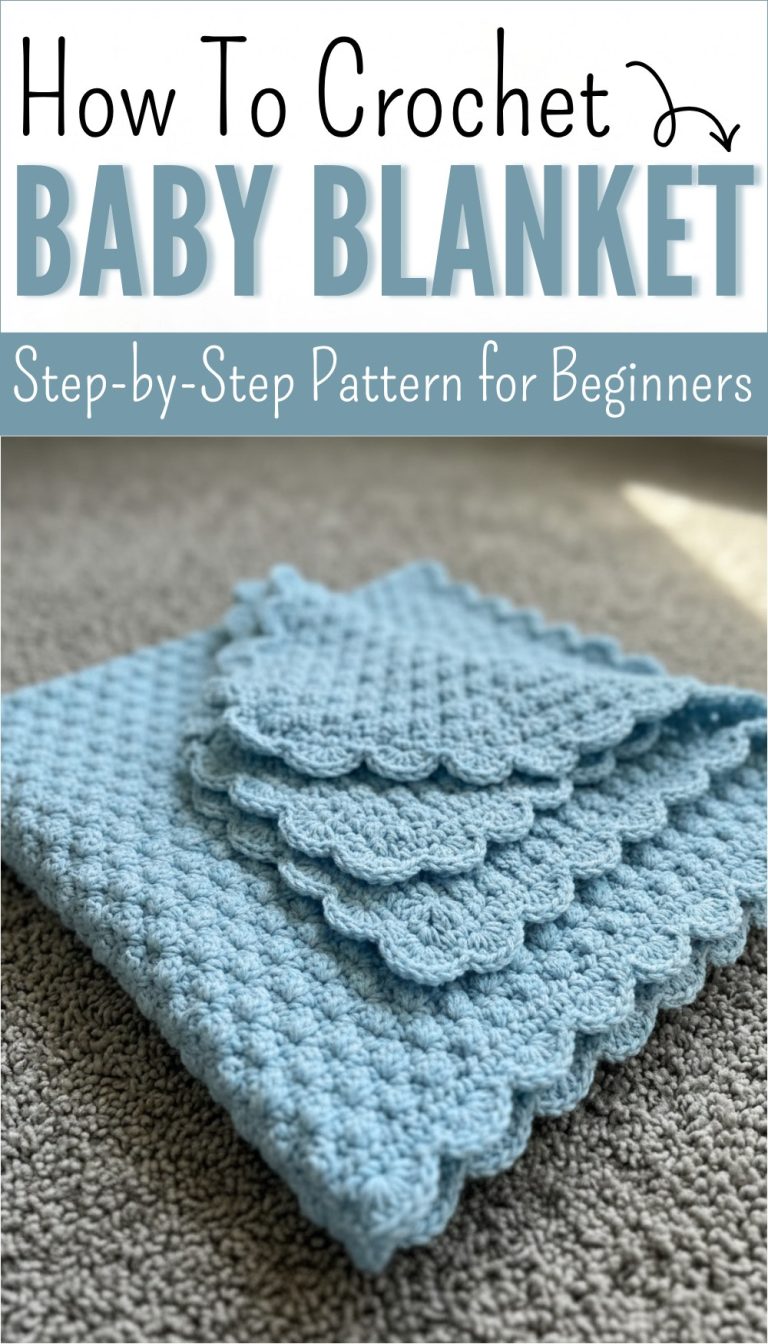 Free Crochet Baby Blanket Pattern for Everyday Cuddles - Red Agape Blog