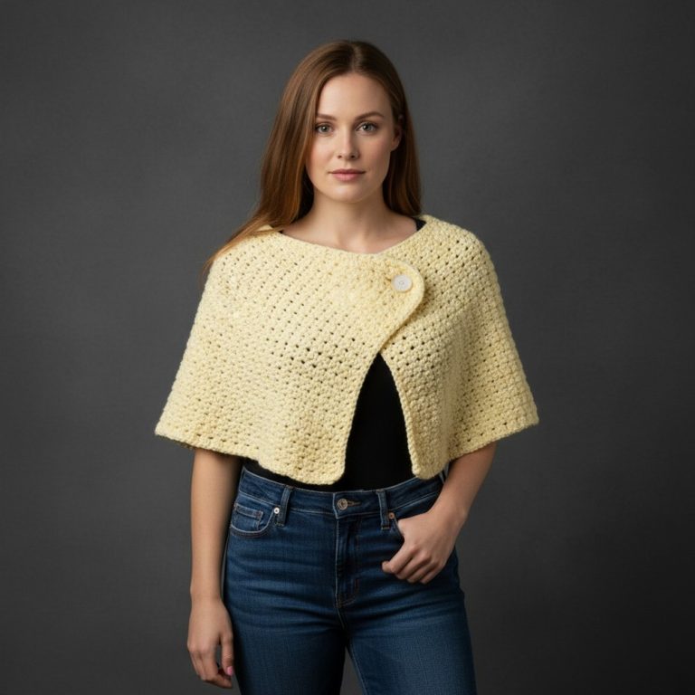 CROCHET EASY VINTAGE CAPEWRAPSHAWL 9